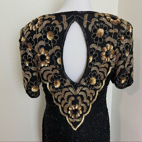 Vintage Leslie Fay Sequin Evening Dress - Picture 6 of 11